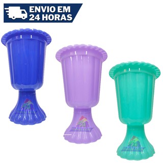 Vaso Grego - Vaso Decorativo - Centro de Mesa - Plástico - Vaso 18,5cm - valor para 1 unidade
