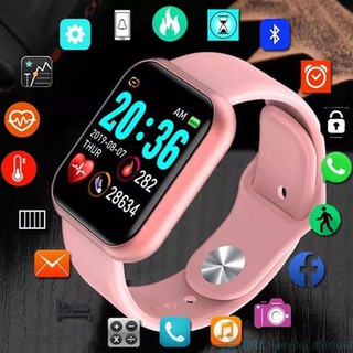Smartwatch Y68 Pulseira ROSA À Prova D 'Água Para Esportes / Frequência Cardíaca
