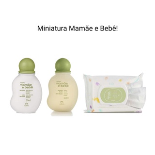 Mamãe e bebê natura 50ml sabonete líquido hidratante lenços umedecidos miniatura a escolher