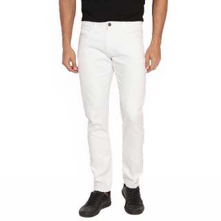 Calca Jeans Masculina Skinny Branca Com Lycra Elastano (1)