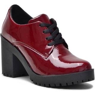 Sapato Coturno Tendencia Moda Oxford Salto Grosso Tratorado (1)