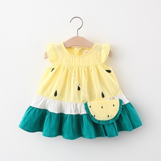 2021 summer children's new clothes cute sleeveless vest skirt for girls from 9 months to 3 years old