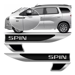 Par Emblema Lateral Resinado Aplique Adesivo Paralama Porta GM Spin
