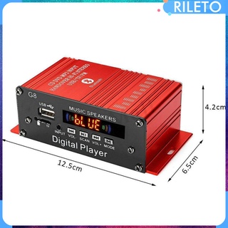 [rileto] Bluetooth 2 Channel Amplifier Amplificador Stereo Sound Power Receiver