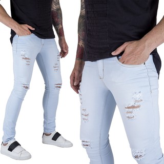 Calça Jeans Masculina com Elastano bAllAd Água Indigo