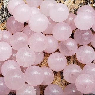 Contas De Pedra Preciosa Natural Quartzo Rosa Para Fazer Joias Diy