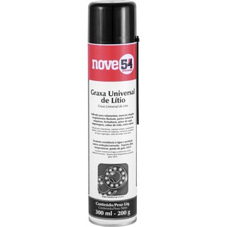 Graxa em spray marrom, base de lítio, 300 ml/200 g NOVE54