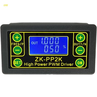 DRE ZK-PP2K PWM DC Motor Speed Controller Frequency Duty Cycle Regulator Adjustable Switch LED Dimmer Digital Pulse Driver 2 Modes