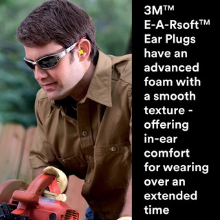 Protetor Auricular Auditivo abafador Tipo Plug 1100 Tampões de Ouvido C/ 3M，o protetor auricular da 3M (5)