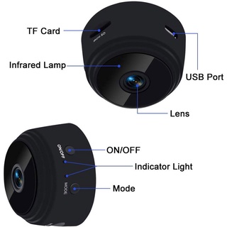 A9 Mini Câmera de Segurança Sem Fio 1080P HD WiFi Night Vision Sem Fio Câmera (4)