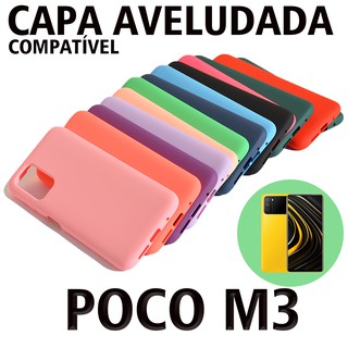 Capa Capinha Case Poco M3 Aveludada no Interior POCO M3 Varias Cores Envio em 24 horas Capa Premium Super Macia