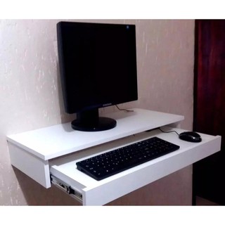 Mesa de cabeceira suspenso prateleira para computador e note 60cm