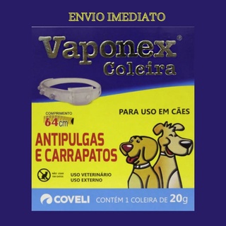 Vaponex Coleira Anti Pulgas Carrapatos Para Cães 20gr
