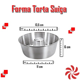 FORMA TORTA SUIÇA / PUDIM / CASEIRINHO 11x6 - AVULSA