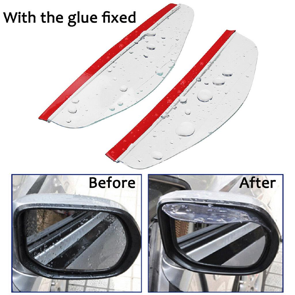 2pçs Protetor De Chuva Universal Para Espelho Retrovisor De Carro / Chuva / Sobrancelha (4)