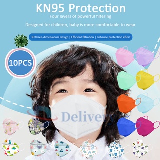 Kit 10 Máscara N95 Pff2 Infantil Máscara Proteção KN95 Criança Estampada