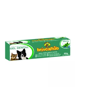 Pasta Gel Dental Para Cachorro Gato Brincalhão Mais Brinde Escova de Dente Dedeira com Duas Unidades (4)