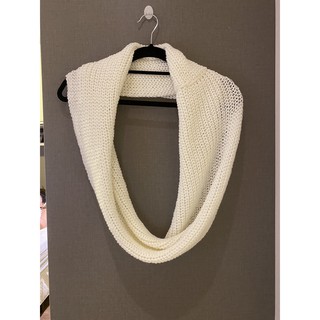 echarpe de crochê branco off-white novo