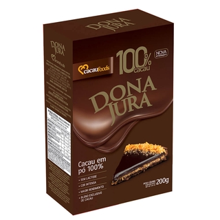 Cacau em Pó 100% Dona Jura 200g - Cacau Foods
