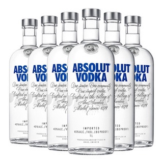 Vodka absolut 1L - 6 unidades