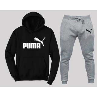 Conjunto Puma Blusa de Frio Moletom + Calca Moletom Masculino E Feminino Marca Esportiva (2)