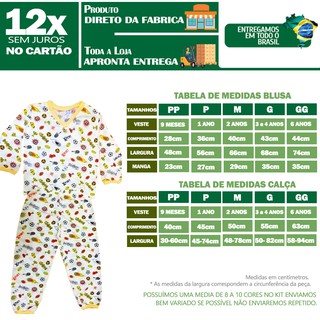 Pijama Roupa Dormi Infantil Menino Estampado (4)
