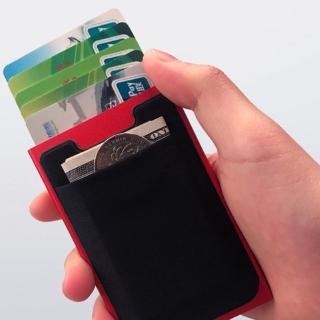 RFID Eua Ridge Fino Preto De Fibra De Carbono Titular Do Cartão De Crédito Carteira De Metal Simples (3)