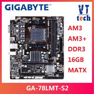 GIGABYTE GA-78LMT-S2 Desktop Motherboard 760G Socket AM3 / AM3+ DDR3 16G Phenom II/Athlon II used