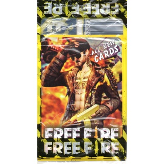 100 CARDS FREE FIRE = 25 PACOTES FECHADOS