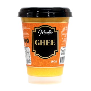 Manteiga Ghee Tradicional 180g - Sem Lactose - Madhu + Brinde