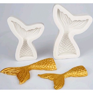 Molde de silicone cauda/rabo de sereia (tam. mini)/ (M) ou (G). ideal para trabalhos artesanais como biscuits, pastas de modelar.
