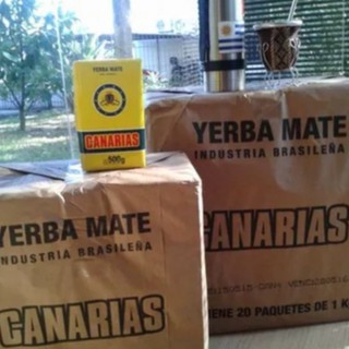 Erva Mate Canarias - 1 Fardo com 10 pacotes -1kg - Yerba Mate - Yerba Mate - Padrão Uruguaio