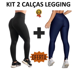 Kit 2 Calças Legging Femenina Suplex Academia Fitness Grossa Valor Atacado