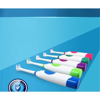 Limpar e branquear Escova De Dentes Elétrica Vibração Com 4 Cabeças / Escova De Dente Infantil Oral Operado Por Bateria (2)