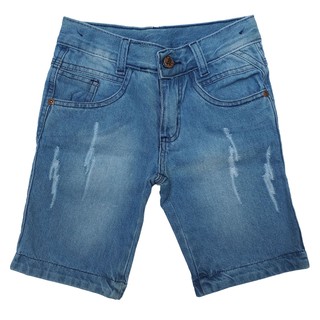 Bermuda Infantil Masculina Jeans com Regulador no Cós (1)