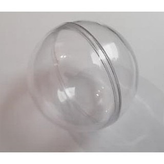 Esfera De Acrílico 6,5 Cm Bola de Natal Acrílico Incolor Transparente Para Fotos e enfeite - 20 Unidades