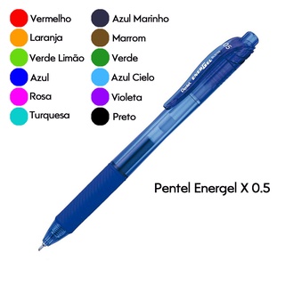 Caneta Gel 0.5mm Energel X (BLN105) - Pentel | Caneta Colorida | Material Escolar | Papelaria (1)
