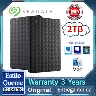 Seagate 2tb Externo Hard Drive Portable Hd Externo (Free Flexible Bag)