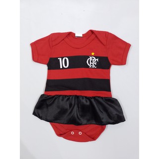 Body Times Flamengo com saia Fabricantes 100% Algodao (1)