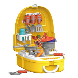 Kit Cozinha Infantil Brinquedo maleta mochila Mini Chef - Replaykids (1)
