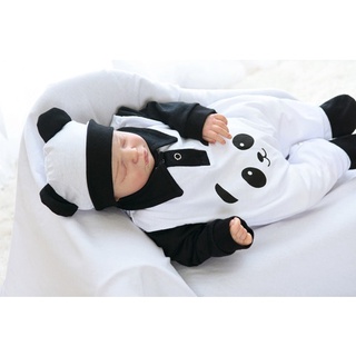 Kit Saida De Maternidade Bebê Panda branco