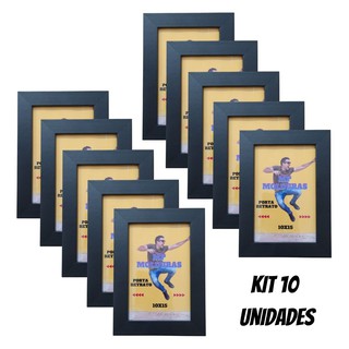 Porta Retrato 15x21 Preto Kit com 10 Unidades