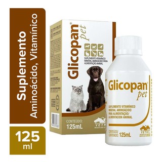 Glicopan Pet Suplemento Vitamínico Mineral em Gotas Vetnil 125ml