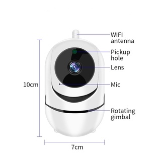 Camera Ip Wifi Giratoria 720p Estilo Baba Eletronica Com Visao Noturna e Alerta De Movimento (2)