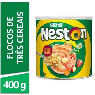 Kit 04 Latas Neston Cereal Vitamina Infantil Flocos 3 Neslté 400g (4)