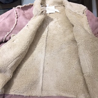 Casaco Feminina , casaco suéde pelinho manga longa botões DSY002 (8)