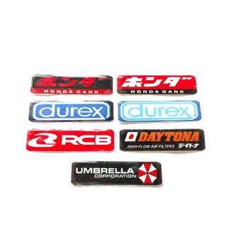 Emblema Logotipo DUREX para HONDA GANK RCB DAYTONA MOTOR BEAT Viori ADV PCX Substituir ESP