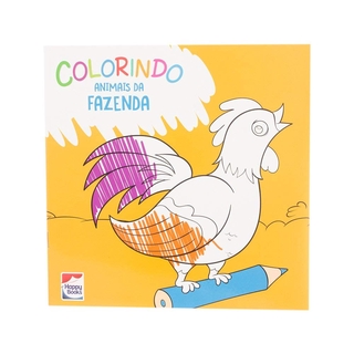 Livro Colorindo Animais: Animais Da Fazenda