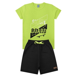 Conjunto Infantil Menino Roupa de Criança masculino Bermuda e Camiseta Atacado Barato L21 (8)