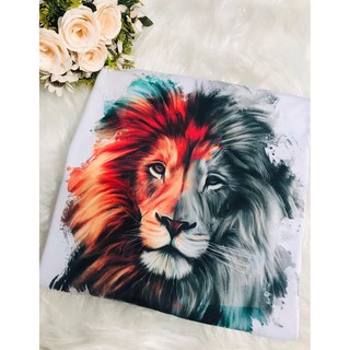 T-Shirt Leão Judá Com Pérolas Costuradas e Perfumadas